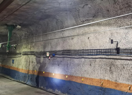 How should an underground drainage system be laid out?