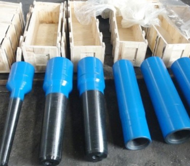 What role do external tapered taps play in retrieval operations?