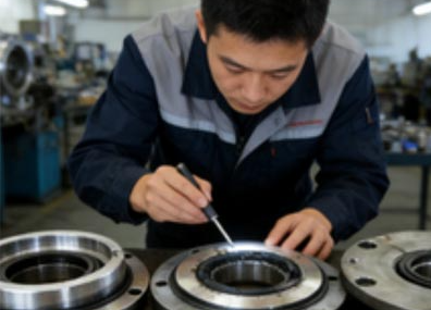 What are the characteristics of end-face damage in high-speed pumps?