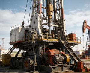 What is the working principle of a mechanical drilling rig?