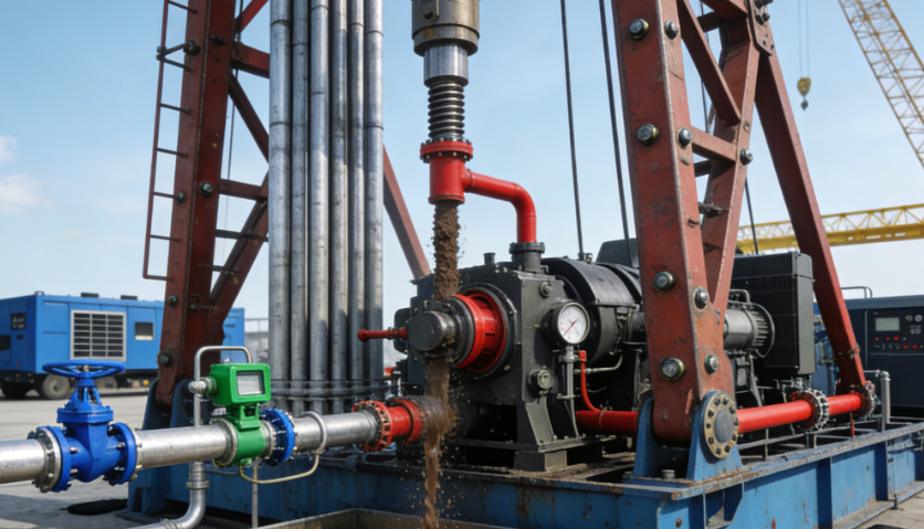What role do mud pumps play in drilling?