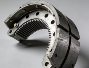 Winch brake pad wear monitoring