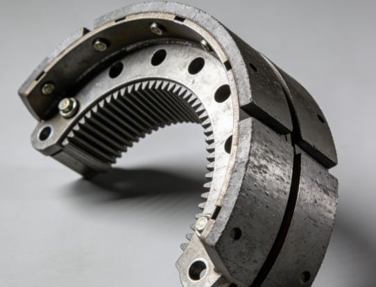 Winch brake pad wear monitoring