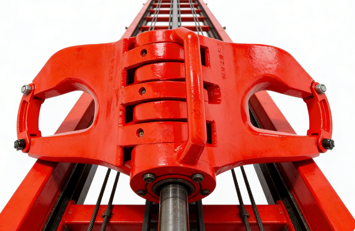 What is the difference between a drilling "elevator" and a "transport elevator"?