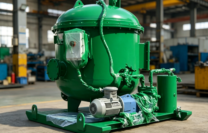 A panoramic view of the vacuum degassing machine