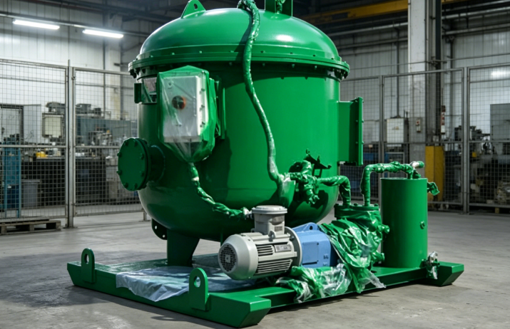 Vacuum degassing machine