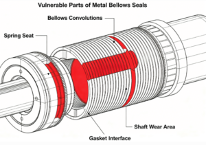 Vulnerable Parts of Metal Bellows Seals