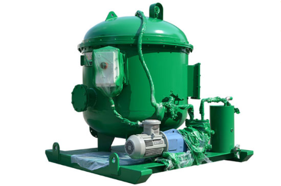 What is the function of a vacuum degasser?