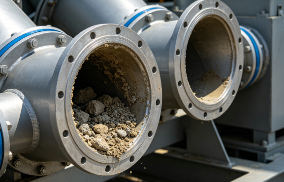 What to do if a hydrocyclone is clogged with a sand removal agent?