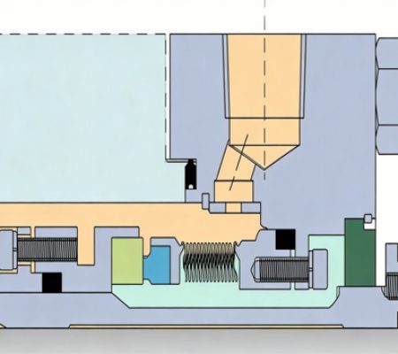 Single end stationary bellows seal