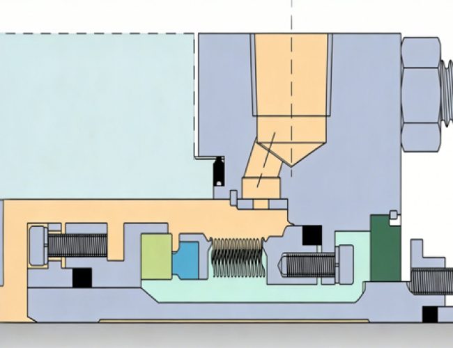 Single end stationary bellows seal