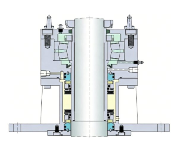 Seal for double end face pot