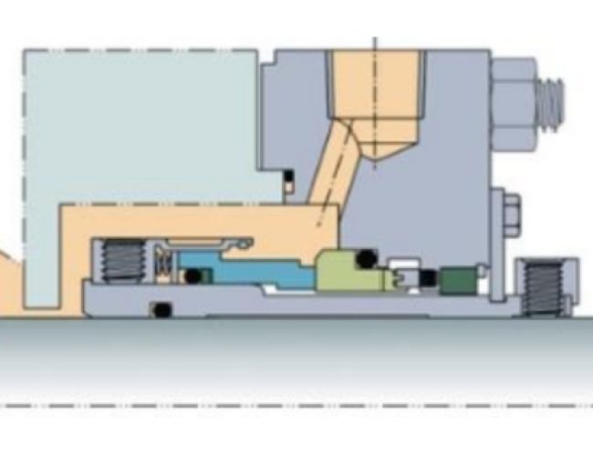 Single-lobe containerized mechanical seal